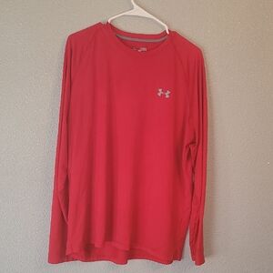 Under Armour Men's Red Long Sleeve Shirt